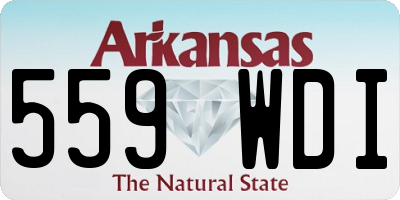 AR license plate 559WDI