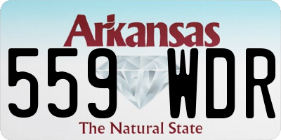 AR license plate 559WDR
