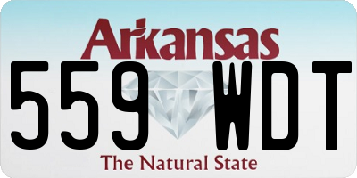 AR license plate 559WDT
