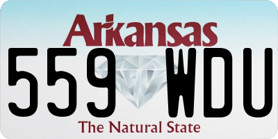 AR license plate 559WDU