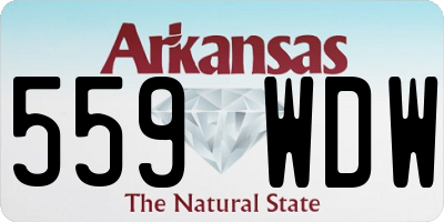 AR license plate 559WDW