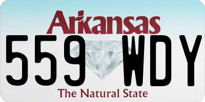 AR license plate 559WDY