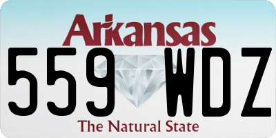 AR license plate 559WDZ
