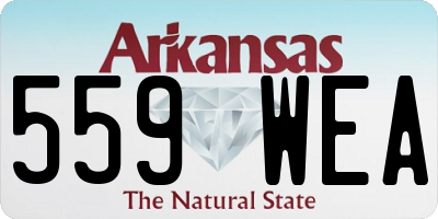 AR license plate 559WEA
