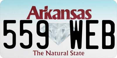 AR license plate 559WEB