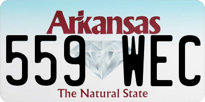 AR license plate 559WEC