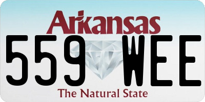 AR license plate 559WEE