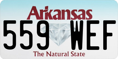 AR license plate 559WEF