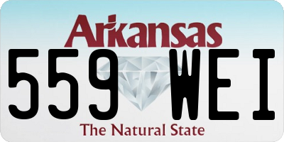 AR license plate 559WEI