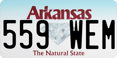 AR license plate 559WEM
