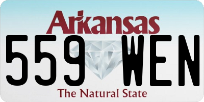AR license plate 559WEN
