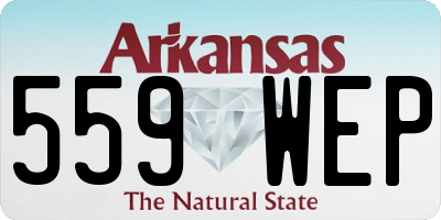 AR license plate 559WEP