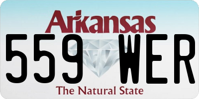 AR license plate 559WER