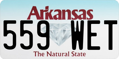AR license plate 559WET