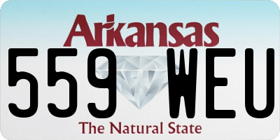 AR license plate 559WEU