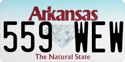 AR license plate 559WEW