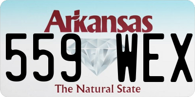AR license plate 559WEX