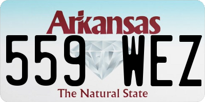 AR license plate 559WEZ