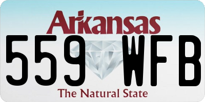 AR license plate 559WFB