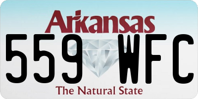 AR license plate 559WFC