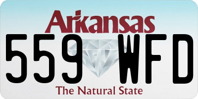 AR license plate 559WFD