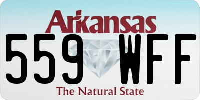 AR license plate 559WFF