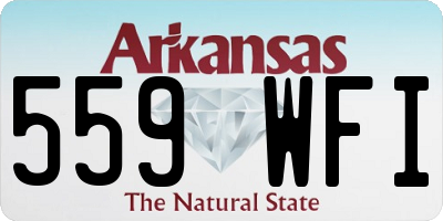 AR license plate 559WFI