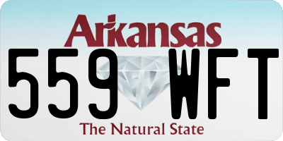 AR license plate 559WFT