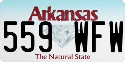 AR license plate 559WFW