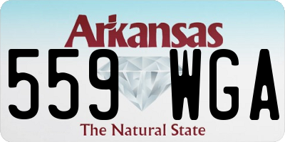 AR license plate 559WGA