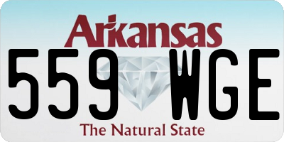 AR license plate 559WGE