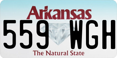 AR license plate 559WGH