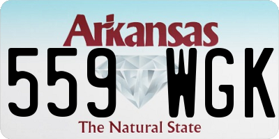 AR license plate 559WGK