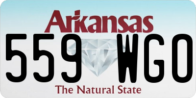 AR license plate 559WGO