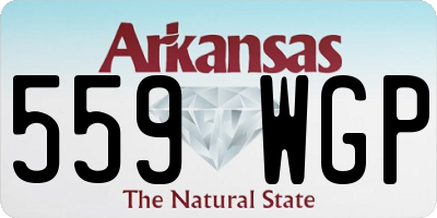AR license plate 559WGP