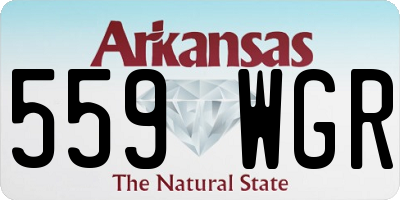 AR license plate 559WGR