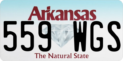 AR license plate 559WGS