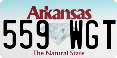 AR license plate 559WGT