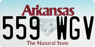 AR license plate 559WGV
