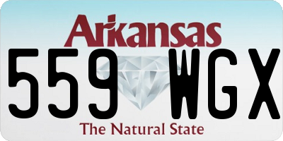 AR license plate 559WGX