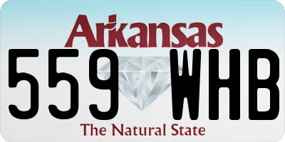 AR license plate 559WHB