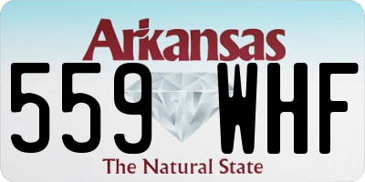 AR license plate 559WHF