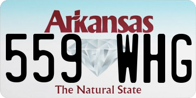 AR license plate 559WHG