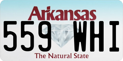 AR license plate 559WHI