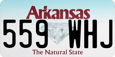 AR license plate 559WHJ