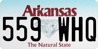 AR license plate 559WHQ