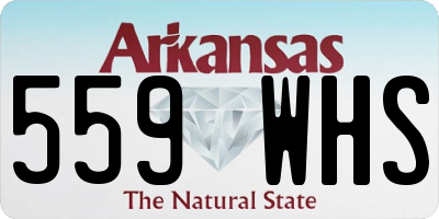 AR license plate 559WHS