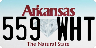 AR license plate 559WHT