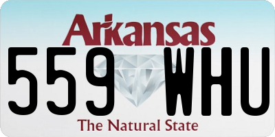 AR license plate 559WHU