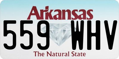 AR license plate 559WHV